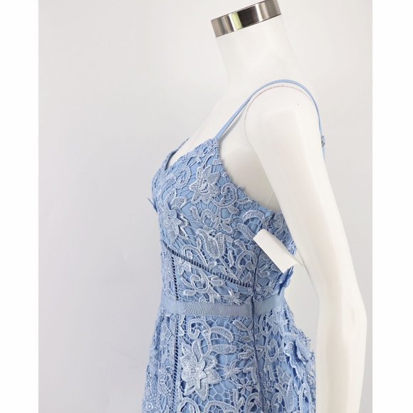 Ted Baker NEW Pale Blue Valens Lace Midi Dress - Picture 6 of 12
